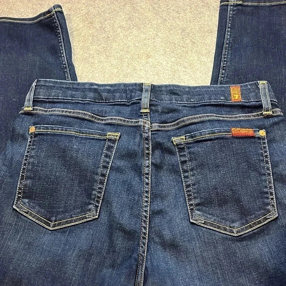 7 for all Mankind, The Ankle Skinny. Dark  Wash. Size 28. - Picture 9 of 10